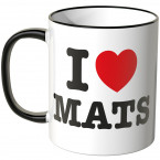 JUNIWORDS Tasse I LOVE MATS