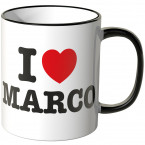 JUNIWORDS Tasse I LOVE MARCO