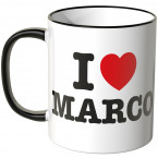 JUNIWORDS Tasse I LOVE MARCO