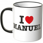 JUNIWORDS Tasse I LOVE MANUEL