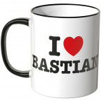 JUNIWORDS Tasse I LOVE BASTIAN