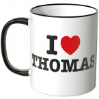 JUNIWORDS Tasse I LOVE THOMAS