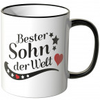 JUNIWORDS Tasse Bester Sohn der Welt