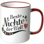 JUNIWORDS Tasse Beste Nichte der Welt