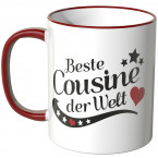 JUNIWORDS Tasse Beste Cousine der Welt