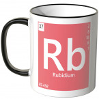 JUNIWORDS Tasse Element Rubidium "Rb"