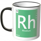 JUNIWORDS Tasse Element Rhodium "Rh"