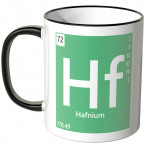 JUNIWORDS Tasse Element Hafnium "Hf"