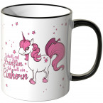 scheiss auf den prinzen ich will ein einhorn tasse