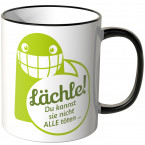 JUNIWORDS Tasse Lächle! Du kannst sie nicht alle töten - Motiv 2