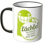 JUNIWORDS Tasse Lächle! Du kannst sie nicht alle töten - Motiv 2