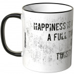 JUNIWORDS Tasse Happiness is a motorcycle...