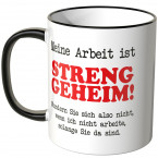 JUNIWORDS Tasse Meine Arbeit ist streng geheim! - Motiv 2