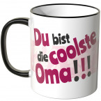 JUNIWORDS Tasse Du bist die coolste Oma!