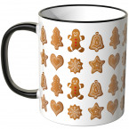 JUNIWORDS Tasse Lebkuchen auf weißem Hintergrund