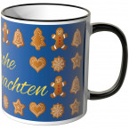 JUNIWORDS Tasse Frohe Weihnachten Lebkuchen - blau