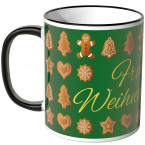 JUNIWORDS Tasse Frohe Weihnachten Lebkuchen - grün