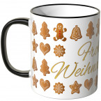 JUNIWORDS Tasse Frohe Weihnachten Lebkuchen - weiß