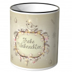 JUNIWORDS Tasse Frohe Weihnachten Vögelchen