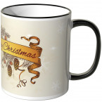 JUNIWORDS Tasse Merry Christmas Schleier