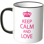 JUNIWORDS Tasse Keep calm and love