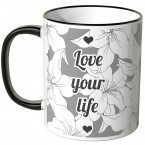 JUNIWORDS Tasse Love your life