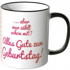 JUNIWORDS Tasse 18.250 Tage alt! (50 Jahre) - pink