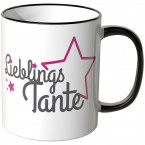 JUNIWORDS Tasse Lieblingstante mit Stern