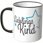 JUNIWORDS Tasse Lieblingskind mit Stern - blau