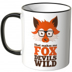 JUNIWORDS Tasse That makes me FOX DEVILS WILD