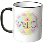 JUNIWORDS Tasse Wild & free bunt