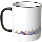 JUNIWORDS Tasse "Guten Morgen Hannover!" Skyline bei Nacht