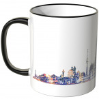 JUNIWORDS Tasse "Guten Morgen Wien!" Skyline bei Nacht