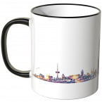 JUNIWORDS Tasse "Guten Morgen Regensburg!" Skyline bei Nacht