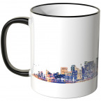 JUNIWORDS Tasse "Good Morning Las Vegas!" Skyline bei Nacht