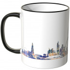 JUNIWORDS Tasse "Good Morning London!" Skyline bei Nacht