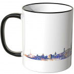 JUNIWORDS Tasse "Guten Morgen Bamberg!" Skyline bei Nacht