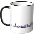 JUNIWORDS Tasse "Guten Morgen Mallorca!" Skyline bei Nacht