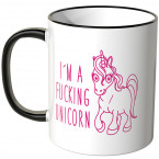 JUNIWORDS Tasse I'm a fucking Unicorn