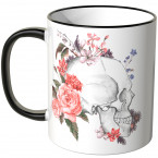 JUNIWORDS Tasse Skull with flowers - 2