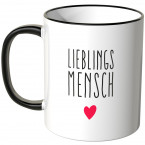 JUNIWORDS Tasse Lieblingsmensch mit kleinem Herz