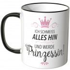 tasse rosa ich werd prinzessin 