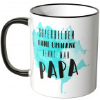 JUNIWORDS Tasse Superhelden ohne Umhang nennt man Papa