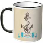 JUNIWORDS Tasse Anchor beige