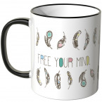 JUNIWORDS Tasse Free your mind.