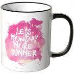 JUNIWORDS Tasse Less Monday more summer