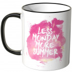 JUNIWORDS Tasse Less Monday more summer