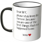 JUNIWORDS Tasse Dear BFF...