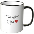 JUNIWORDS Tasse Du wirst Opa