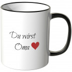 JUNIWORDS Tasse Du wirst Oma